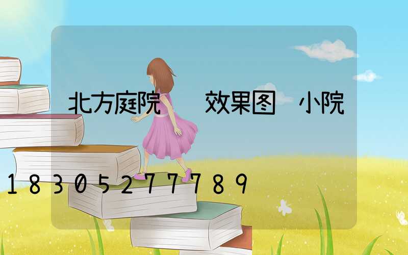 北方庭院设计效果图 小院